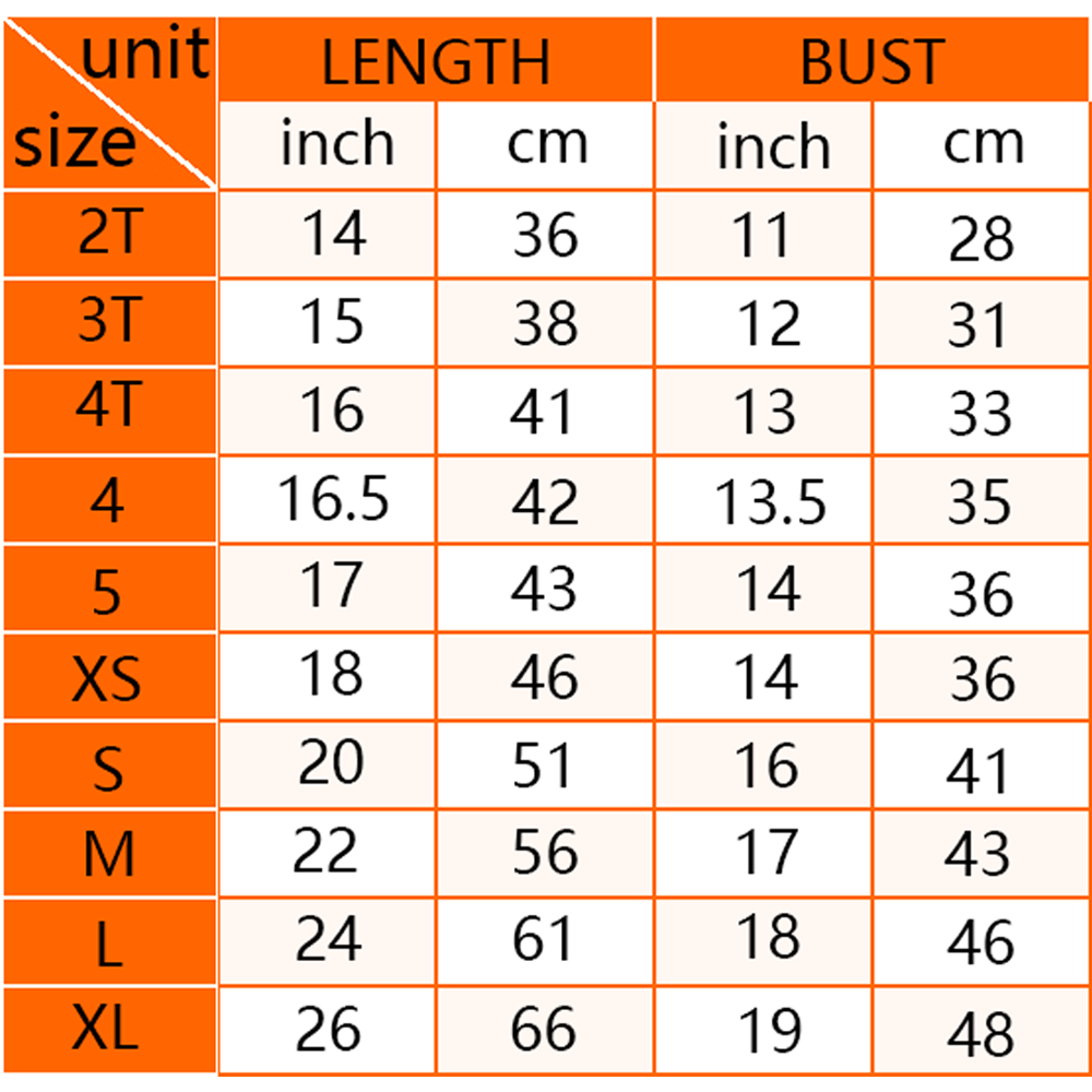 2 Sides Design Simple Print Unisex Kids Thin T-Shirt Short Sleeve