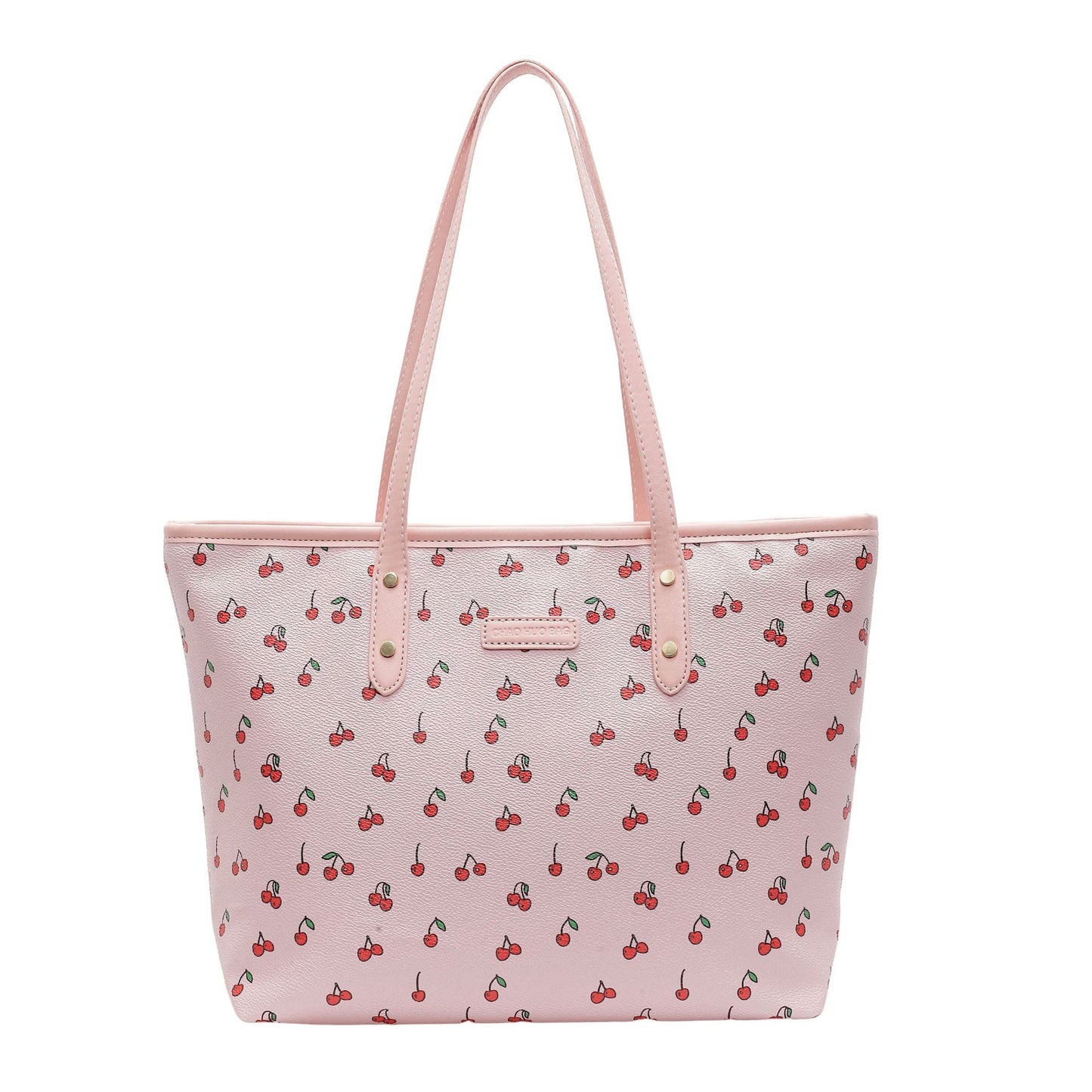 Womens Elegant, High-Capacity Commuter Tote With A Chic Print