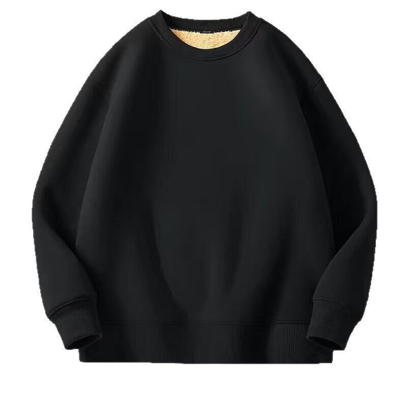 Loose-fitting Versatile Extra-thick Crewneck Hoodie