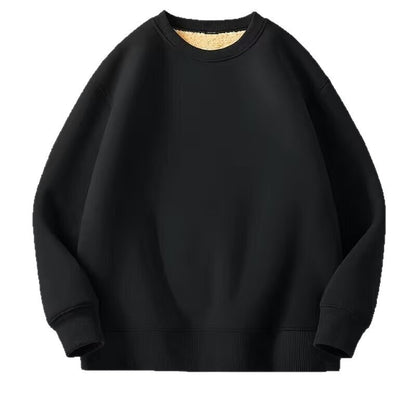 Loose-fitting Versatile Extra-thick Crewneck Hoodie