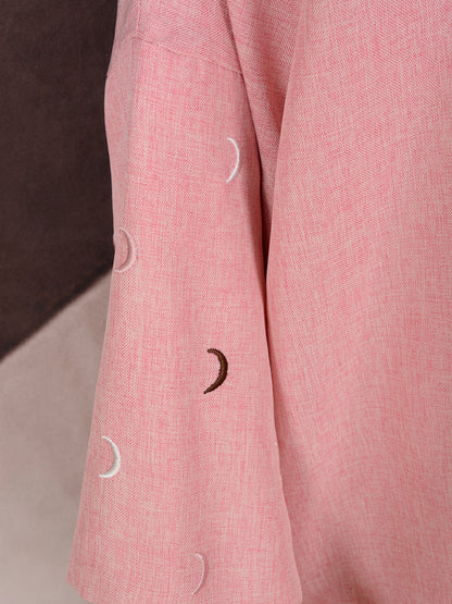 Muslim Elegant Cardigan Embroidered Dress Robe
