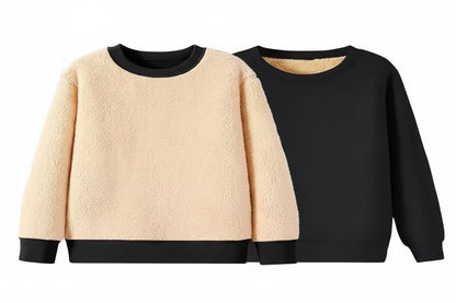 Loose-fitting Versatile Extra-thick Crewneck Hoodie