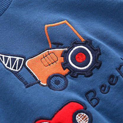 Children's New Style Sweater Baby Pullover Pure Cotton