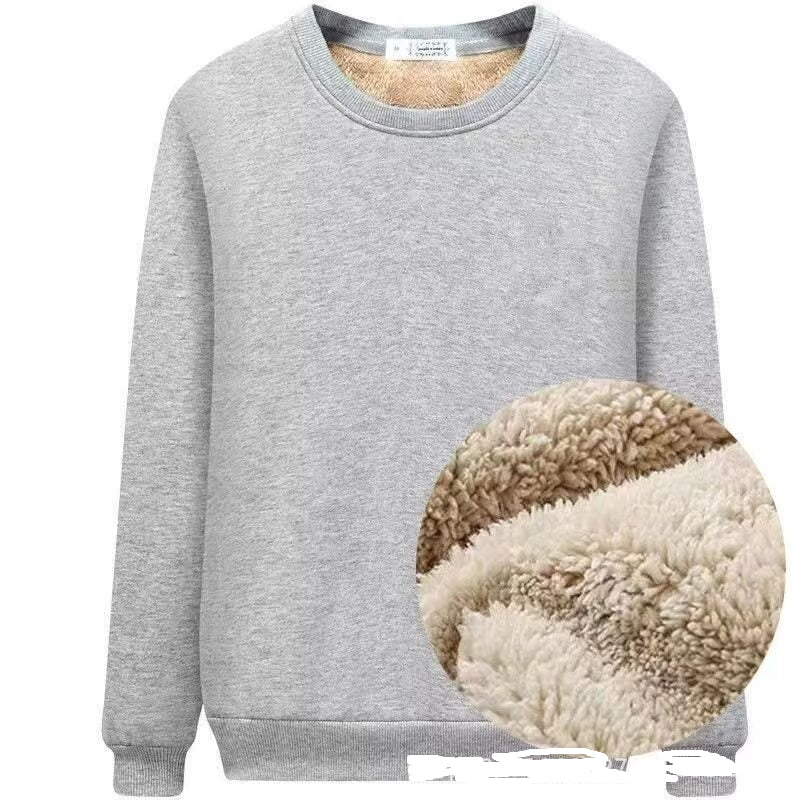 Loose-fitting Versatile Extra-thick Crewneck Hoodie