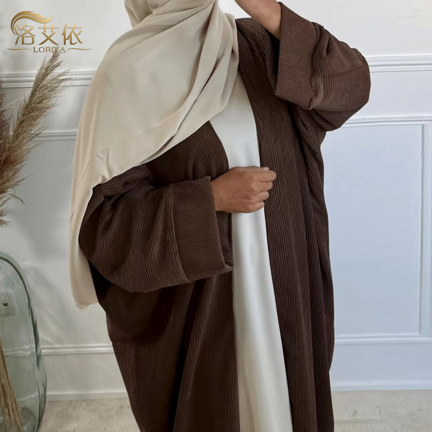 Middle East  Autumn And Winter Cardigan Dress