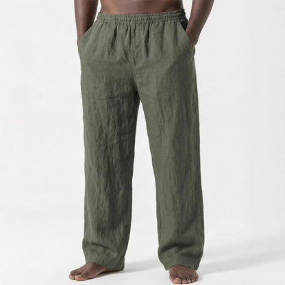 Men's Loose Casual Pants Linen Breathable Sweatpants