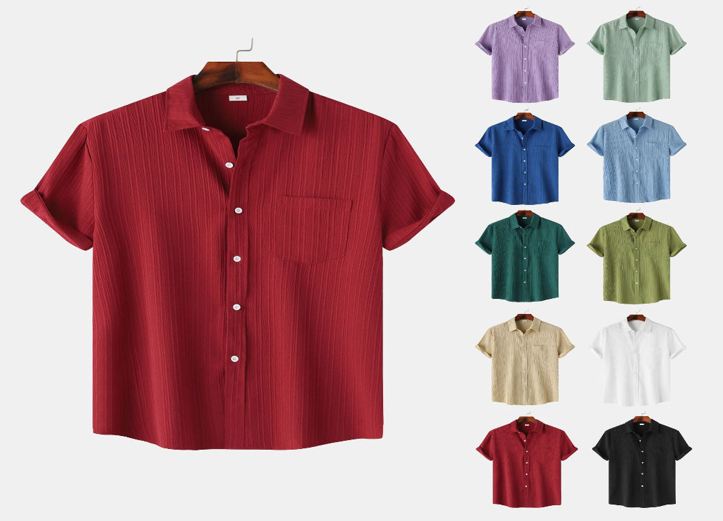 Men's Solid-Colored Shirt