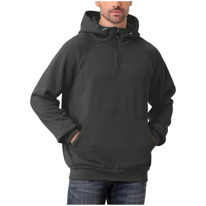 Men's Fashionable All-Match Multi-Color Half-Zip Hoodie
