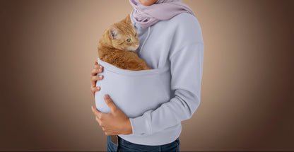 Women's Hooded Pocket Pet Shirt Sweatshirt