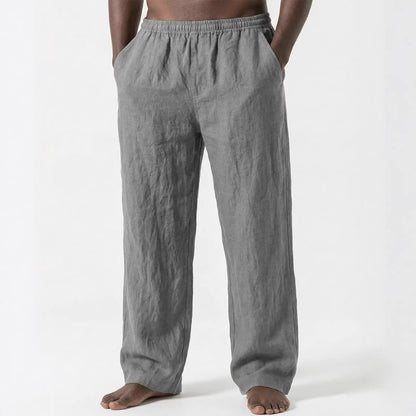 Men's Loose Casual Pants Linen Breathable Sweatpants