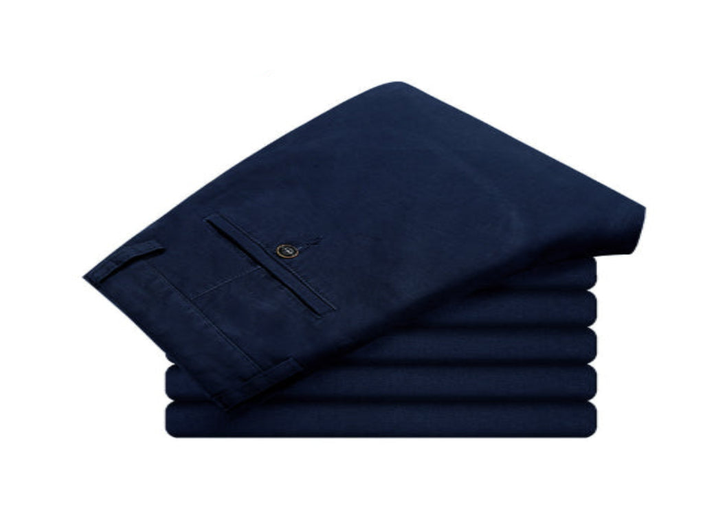 Elastic Mens Casual Pants For Fall And Winter