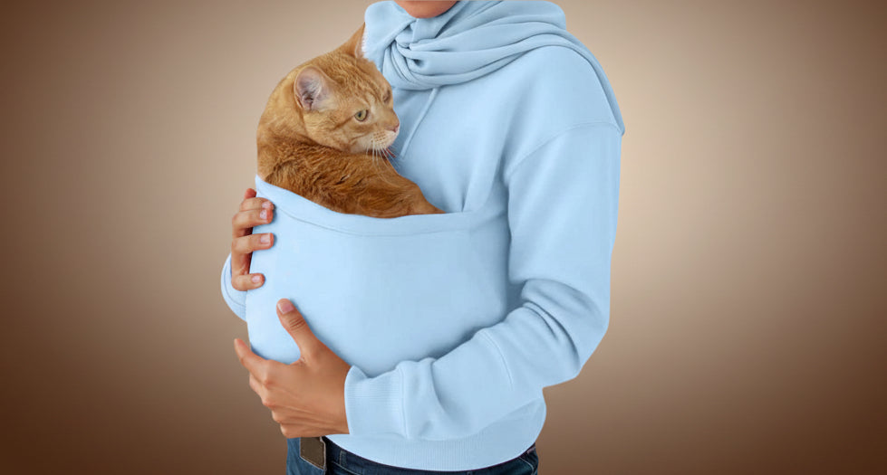 Women's Hooded Pocket Pet Shirt Sweatshirt