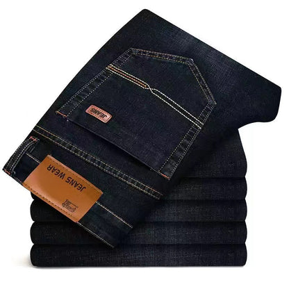 Men's Loose Straight Jeans Versatile Work Pants