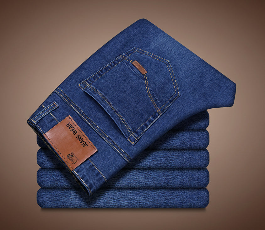 Men's Loose Straight Jeans Versatile Work Pants