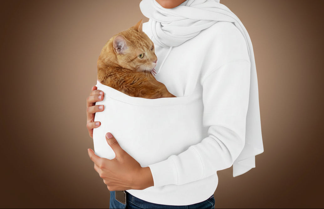 Women's Hooded Pocket Pet Shirt Sweatshirt