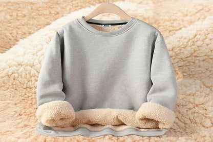 Loose-fitting Versatile Extra-thick Crewneck Hoodie
