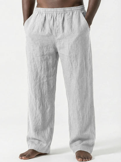 Men's Loose Casual Pants Linen Breathable Sweatpants