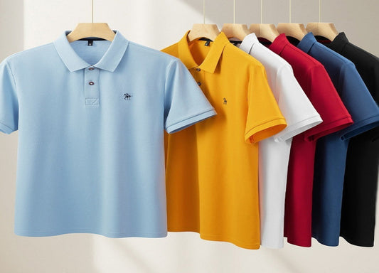 Lapel Collar Double Knit Pique Cotton