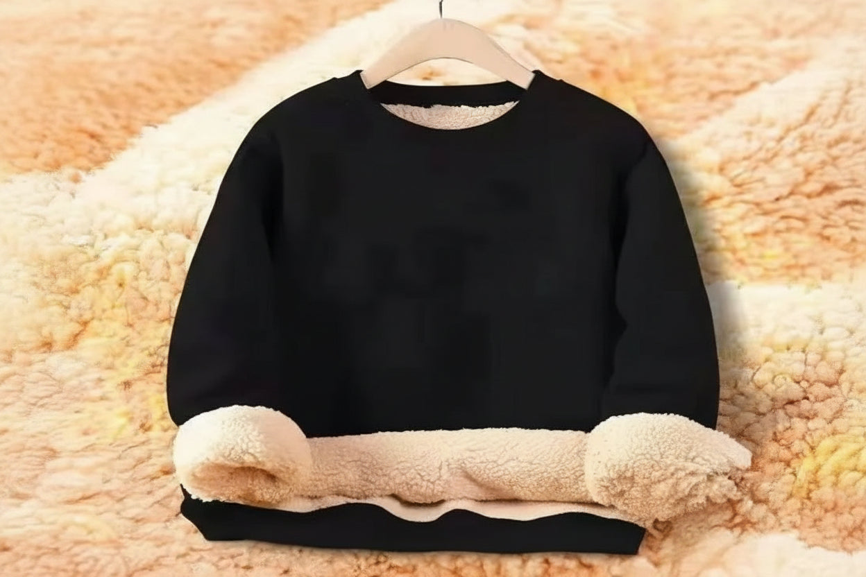 Loose-fitting Versatile Extra-thick Crewneck Hoodie
