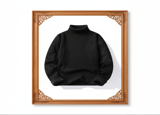 Solid Black and many other Knitted Mens Fleece-lined Base Layer